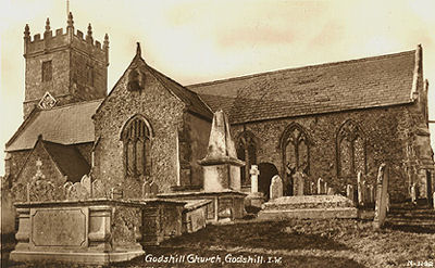 Godshill church from outside