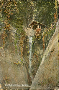 Waterfall in Chanklin Chine